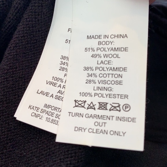 Broome Street Kate Spade Pearl Turtleneck Sweater With Lace Panel Hemline NWOT - Picture 10 of 10